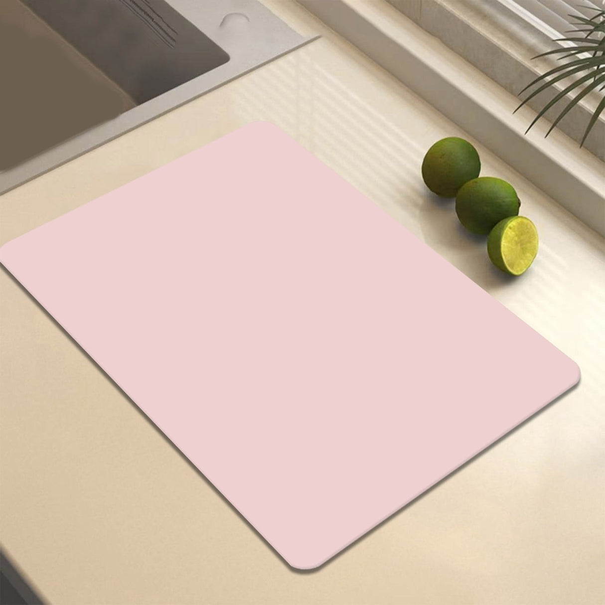 Clearance Under $1 Boovnll Dish Drying Mat, 12x16" High Absorbent & Soft Dish Drainer, Diatomite Drying Matt Kitchen Counter for Kitchen Countertops, Sinks, Draining Racks, Drying Mat Hot Pink