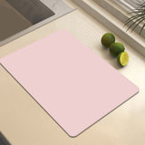 Clearance Under $1 Boovnll Dish Drying Mat, 12x16" High Absorbent & Soft Dish Drainer, Diatomite Drying Matt Kitchen Counter for Kitchen Countertops, Sinks, Draining Racks, Drying Mat Hot Pink
