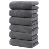 Clearance! PALIFEUR 6 Pcs Cotton Towels Soft Bath Towels, Highly Absorbent Towels for Bathroom Kitchen Gym, Quickly-Dry Towel Set, 13x30 Inch Black