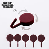 Clearance! PALIFEUR 12 Pcs Wall Hooks for Hanging, Circle Heavy Duty Hook, Self Adhesive Waterproof Transparent Towel Hooks, Adhesive Hooks for Bathroom Kitchen Home Wall Wine