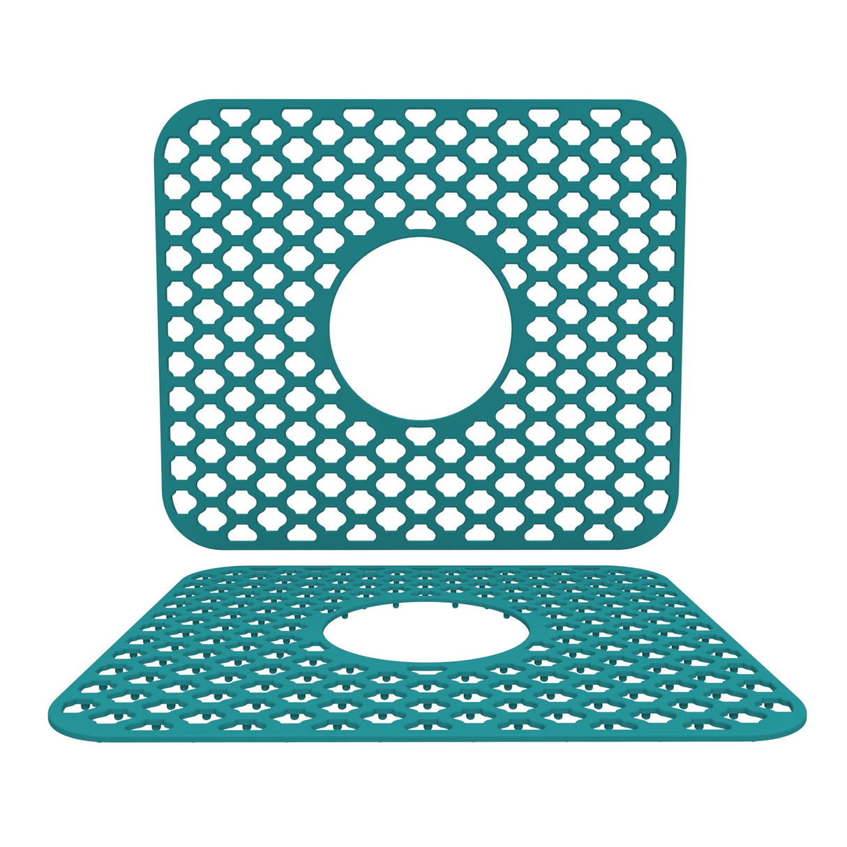 PALIFEUR Sink Protectors for Kitchen Sink, Silicone Kitchen Sink Mat, 13.6" x 15.6" Sink Mat Protects Sink from Stains, Damage, Scratches, Dishwasher Safe Sink Grids, Sink Mat, for Kitchen Green