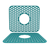 PALIFEUR Sink Protectors for Kitchen Sink, Silicone Kitchen Sink Mat, 13.6" x 15.6" Sink Mat Protects Sink from Stains, Damage, Scratches, Dishwasher Safe Sink Grids, Sink Mat, for Kitchen Green