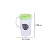 PALIFEUR Water Pitcher with Lid, 2.2 L Plastic Pitcher for Tea & Juice Water, Hot/Cold Water Jug, Tea Pitcher, Juice Pitcher for Kitchen Living Room, 8.74" x 5.52 Green