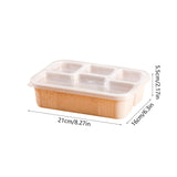 Xuniizn Bento Box Adult Lunch Box, Containers for Adults Men Women, Lunchable Food Container with Utensils, Sauce Jar, Muffin Liners, Microwave & Dishwasher Safe Beige