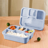 Xuniizn Bento Box Adult Lunch Box, Containers for Adults Men Women, Lunchable Food Container with Utensils, Sauce Jar, Muffin Liners, Microwave & Dishwasher Safe Blue#10