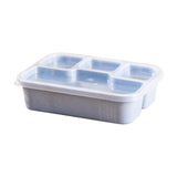 Xuniizn Bento Box Adult Lunch Box, Containers for Adults Men Women, Lunchable Food Container with Utensils, Sauce Jar, Muffin Liners, Microwave & Dishwasher Safe Blue#10