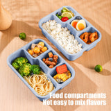 Xuniizn Bento Box Adult Lunch Box, Containers for Adults Men Women, Lunchable Food Container with Utensils, Sauce Jar, Muffin Liners, Microwave & Dishwasher Safe Blue#10