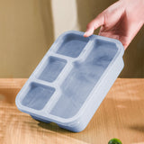 Xuniizn Bento Box Adult Lunch Box, Containers for Adults Men Women, Lunchable Food Container with Utensils, Sauce Jar, Muffin Liners, Microwave & Dishwasher Safe Blue#10