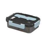 Xuniizn Bento Box Adult Lunch Box, Containers for Adults Men Women, Lunchable Food Container with Utensils, Sauce Jar, Muffin Liners, Microwave & Dishwasher Safe Blue#4