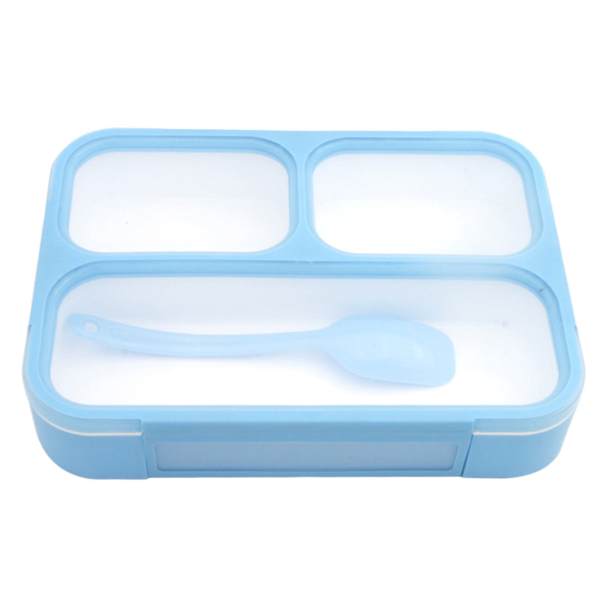 Xuniizn Bento Box Adult Lunch Box, Containers for Adults Men Women, Lunchable Food Container with Utensils, Sauce Jar, Muffin Liners, Microwave & Dishwasher Safe Blue#7