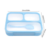 Xuniizn Bento Box Adult Lunch Box, Containers for Adults Men Women, Lunchable Food Container with Utensils, Sauce Jar, Muffin Liners, Microwave & Dishwasher Safe Blue#7