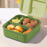 Xuniizn Bento Box Adult Lunch Box, Containers for Adults Men Women, Lunchable Food Container with Utensils, Sauce Jar, Muffin Liners, Microwave & Dishwasher Safe Green#1