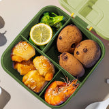 Xuniizn Bento Box Adult Lunch Box, Containers for Adults Men Women, Lunchable Food Container with Utensils, Sauce Jar, Muffin Liners, Microwave & Dishwasher Safe Green#1