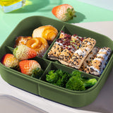 Xuniizn Bento Box Adult Lunch Box, Containers for Adults Men Women, Lunchable Food Container with Utensils, Sauce Jar, Muffin Liners, Microwave & Dishwasher Safe Green#2