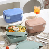 Xuniizn Bento Box Adult Lunch Box, Containers for Adults Men Women, Lunchable Food Container with Utensils, Sauce Jar, Muffin Liners, Microwave & Dishwasher Safe Green#3