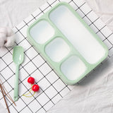 Xuniizn Bento Box Adult Lunch Box, Containers for Adults Men Women, Lunchable Food Container with Utensils, Sauce Jar, Muffin Liners, Microwave & Dishwasher Safe Green#4