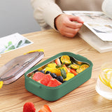 Xuniizn Bento Box Adult Lunch Box, Containers for Adults Men Women, Lunchable Food Container with Utensils, Sauce Jar, Muffin Liners, Microwave & Dishwasher Safe Green#5