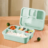Xuniizn Bento Box Adult Lunch Box, Containers for Adults Men Women, Lunchable Food Container with Utensils, Sauce Jar, Muffin Liners, Microwave & Dishwasher Safe Green#6