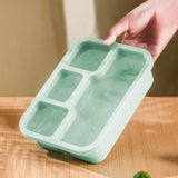Xuniizn Bento Box Adult Lunch Box, Containers for Adults Men Women, Lunchable Food Container with Utensils, Sauce Jar, Muffin Liners, Microwave & Dishwasher Safe Green#6
