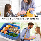 Xuniizn Bento Box Adult Lunch Box, Containers for Adults Men Women, Lunchable Food Container with Utensils, Sauce Jar, Muffin Liners, Microwave & Dishwasher Safe Pink#4