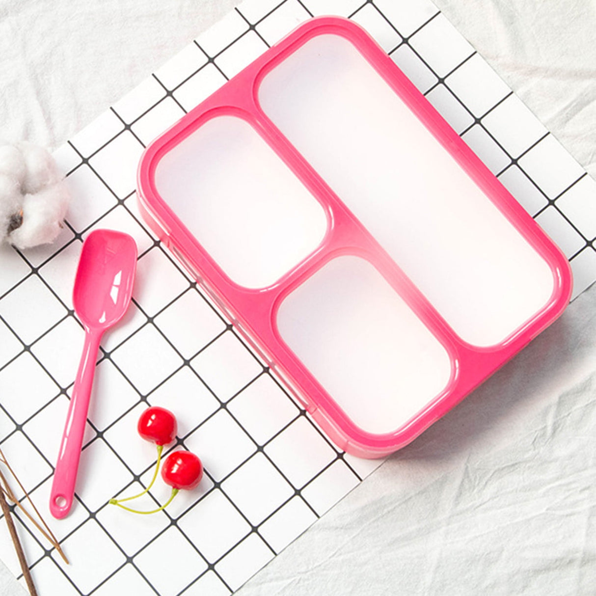 Xuniizn Bento Box Adult Lunch Box, Containers for Adults Men Women, Lunchable Food Container with Utensils, Sauce Jar, Muffin Liners, Microwave & Dishwasher Safe Red