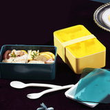 Xuniizn Bento Box Adult Lunch Box, Containers for Adults Men Women, Lunchable Food Container with Utensils, Sauce Jar, Muffin Liners, Microwave & Dishwasher Safe Yellow#1