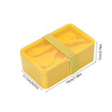 Xuniizn Bento Box Adult Lunch Box, Containers for Adults Men Women, Lunchable Food Container with Utensils, Sauce Jar, Muffin Liners, Microwave & Dishwasher Safe Yellow#1
