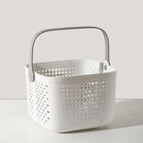 Xuniizn Plastic Shower Caddy Portable Bucket, Cleaning Shower Basket with Handle Compartments Storage Organizer for Bathroom Kitchen College Dorm Sink A
