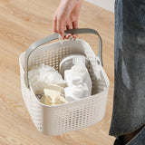 Xuniizn Plastic Shower Caddy Portable Bucket, Cleaning Shower Basket with Handle Compartments Storage Organizer for Bathroom Kitchen College Dorm Sink A