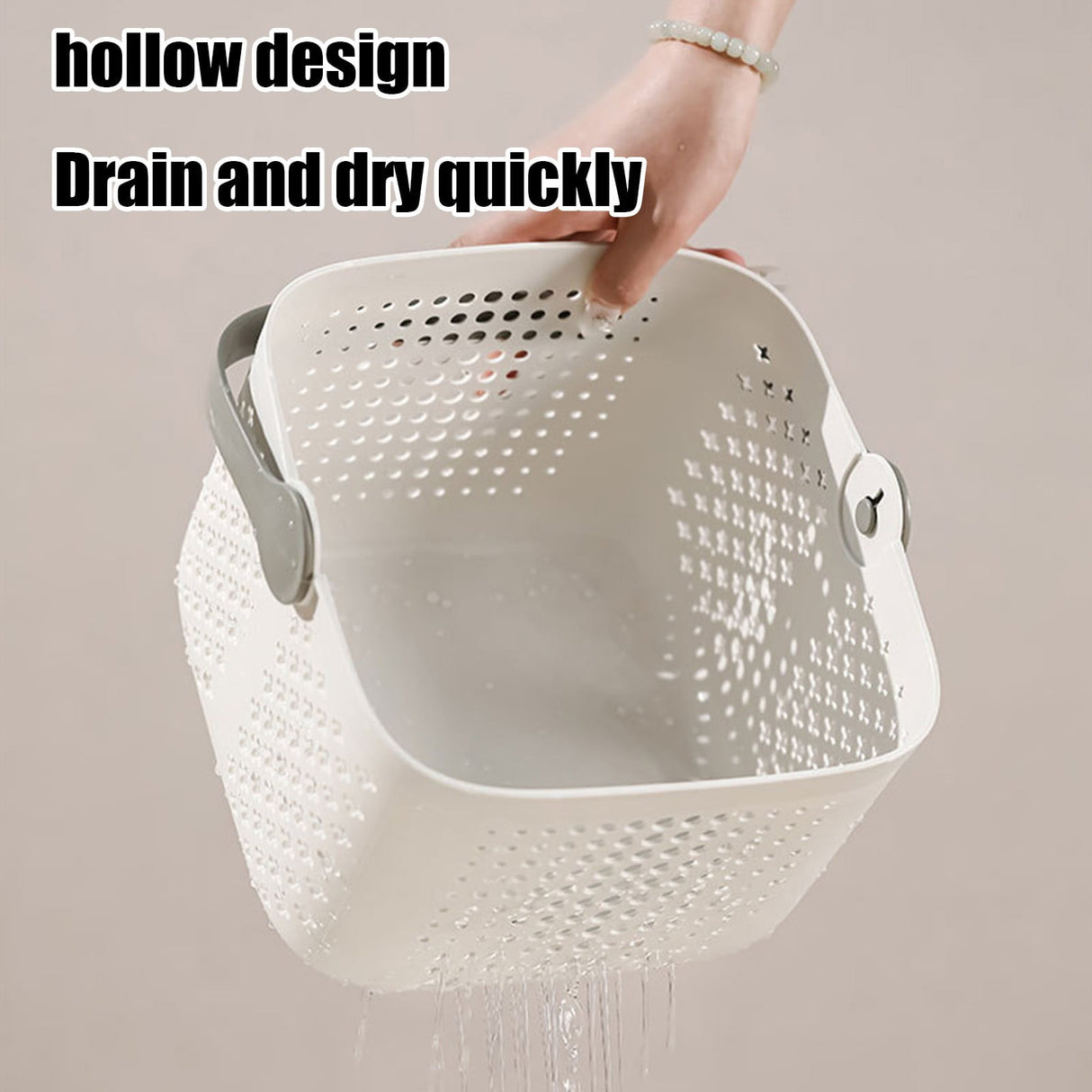 Xuniizn Plastic Shower Caddy Portable Bucket, Cleaning Shower Basket with Handle Compartments Storage Organizer for Bathroom Kitchen College Dorm Sink A