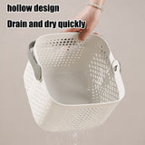 Xuniizn Plastic Shower Caddy Portable Bucket, Cleaning Shower Basket with Handle Compartments Storage Organizer for Bathroom Kitchen College Dorm Sink A