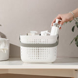 Xuniizn Plastic Shower Caddy Portable Bucket, Cleaning Shower Basket with Handle Compartments Storage Organizer for Bathroom Kitchen College Dorm Sink A