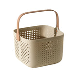 Xuniizn Plastic Shower Caddy Portable Bucket, Cleaning Shower Basket with Handle Compartments Storage Organizer for Bathroom Kitchen College Dorm Sink B