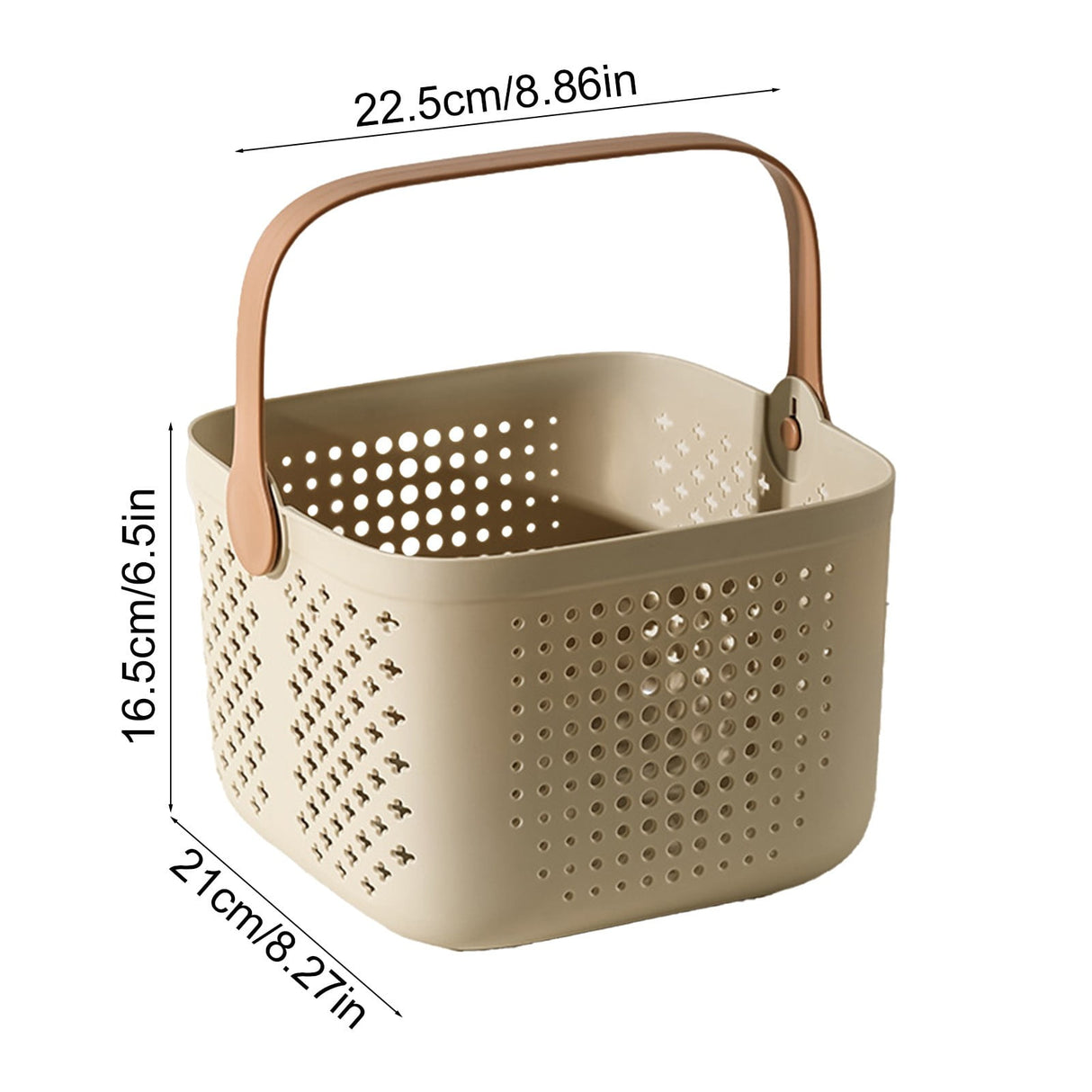 Xuniizn Plastic Shower Caddy Portable Bucket, Cleaning Shower Basket with Handle Compartments Storage Organizer for Bathroom Kitchen College Dorm Sink B