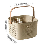 Xuniizn Plastic Shower Caddy Portable Bucket, Cleaning Shower Basket with Handle Compartments Storage Organizer for Bathroom Kitchen College Dorm Sink B