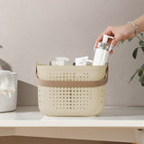 Xuniizn Plastic Shower Caddy Portable Bucket, Cleaning Shower Basket with Handle Compartments Storage Organizer for Bathroom Kitchen College Dorm Sink B