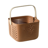 Xuniizn Plastic Shower Caddy Portable Bucket, Cleaning Shower Basket with Handle Compartments Storage Organizer for Bathroom Kitchen College Dorm Sink C