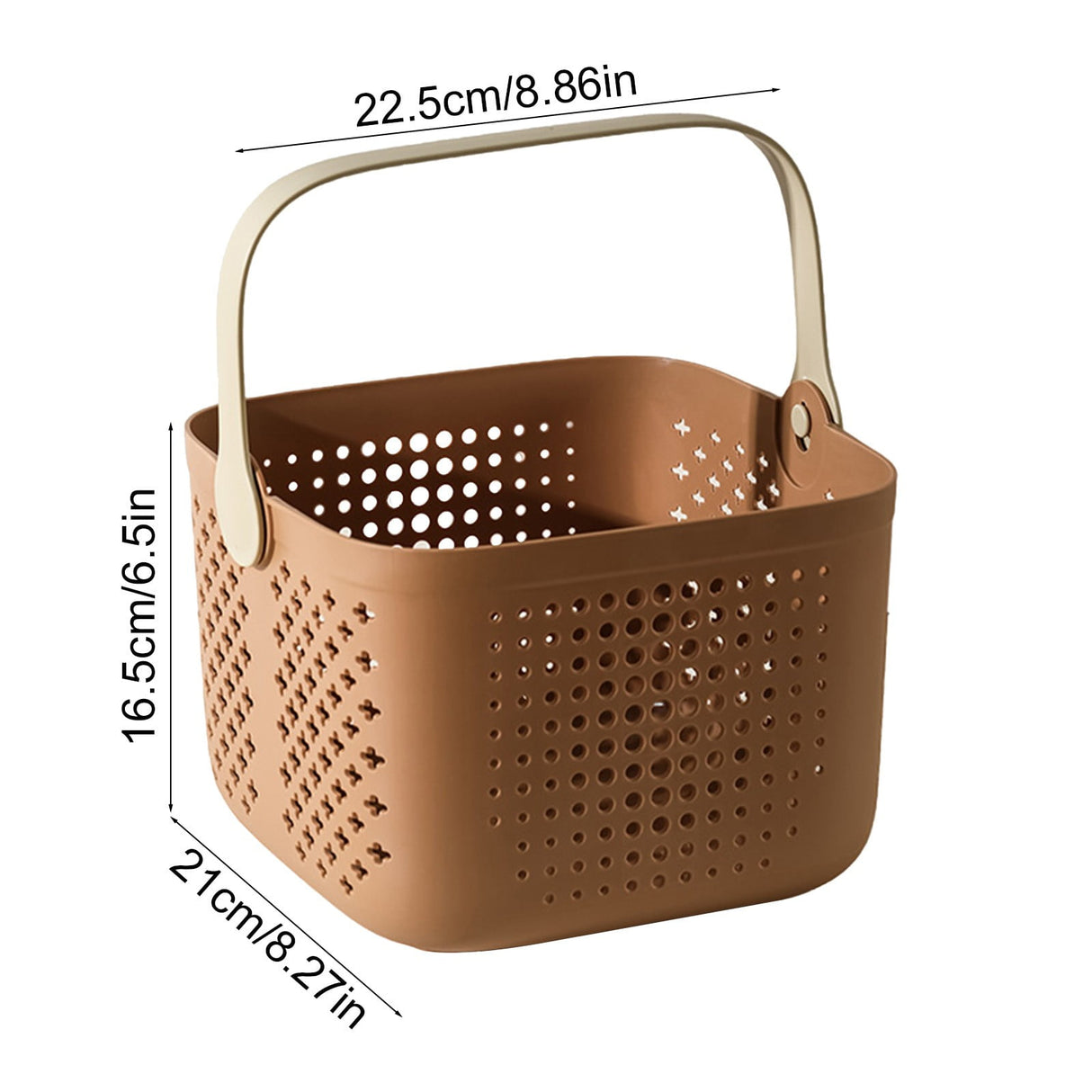 Xuniizn Plastic Shower Caddy Portable Bucket, Cleaning Shower Basket with Handle Compartments Storage Organizer for Bathroom Kitchen College Dorm Sink C
