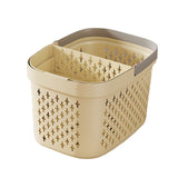 Xuniizn Plastic Shower Caddy Portable Bucket, Cleaning Shower Basket with Handle Compartments Storage Organizer for Bathroom Kitchen College Dorm Sink D