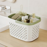 Xuniizn Plastic Shower Caddy Portable Bucket, Cleaning Shower Basket with Handle Compartments Storage Organizer for Bathroom Kitchen College Dorm Sink F