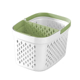 Xuniizn Plastic Shower Caddy Portable Bucket, Cleaning Shower Basket with Handle Compartments Storage Organizer for Bathroom Kitchen College Dorm Sink F
