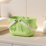 Xuniizn Plastic Shower Caddy Portable Bucket, Cleaning Shower Basket with Handle Compartments Storage Organizer for Bathroom Kitchen College Dorm Sink Green