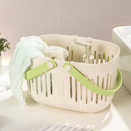Xuniizn Plastic Shower Caddy Portable Bucket, Cleaning Shower Basket with Handle Compartments Storage Organizer for Bathroom Kitchen College Dorm Sink White#1