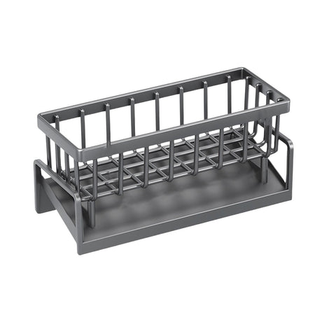 PALIFEUR Sponge Holder for Kitchen Sink, Kitchen Sink Organizer Rustproof 304 Stainless Steel Detachable Dishcloth Rack Sink Caddy, Kitchen Sponge Holder Bathroom Organizer Brush Holder Storage XA_#Gray