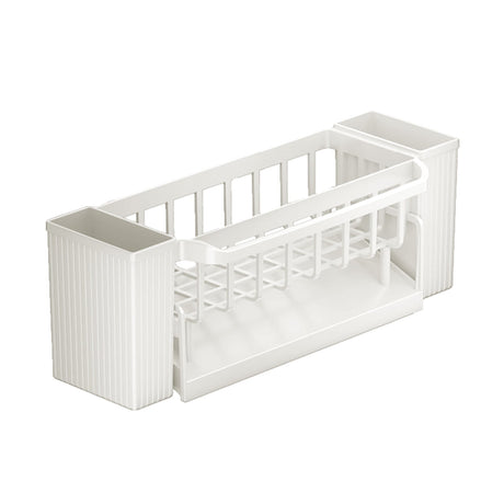 Kitchen sink sponge rack, kitchen sink storage rack, rust-proof detachable dishcloth rack, sink storage rack, kitchen sponge rack, bathroom storage rack, brush holder #beige
