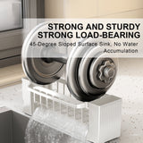 Kitchen sink sponge rack, kitchen sink storage rack, rust-proof detachable dishcloth rack, sink storage rack, kitchen sponge rack, bathroom storage rack, brush holder #beige