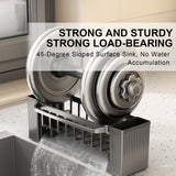 PALIFEUR Sponge Holder for Kitchen Sink, Kitchen Sink Organizer Rustproof 304 Stainless Steel Detachable Dishcloth Rack Sink Caddy, Kitchen Sponge Holder Bathroom Organizer Brush Holder Storage XC_#Gray
