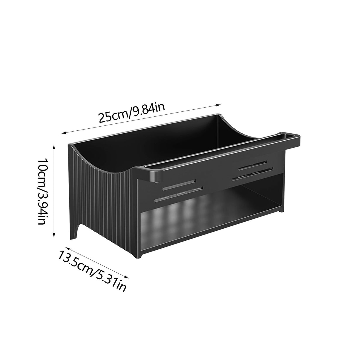 PALIFEUR Sponge Holder for Kitchen Sink, Kitchen Sink Organizer Rustproof 304 Stainless Steel Detachable Dishcloth Rack Sink Caddy, Kitchen Sponge Holder Bathroom Organizer Brush Holder Storage XD_#Black