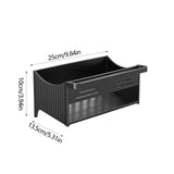 PALIFEUR Sponge Holder for Kitchen Sink, Kitchen Sink Organizer Rustproof 304 Stainless Steel Detachable Dishcloth Rack Sink Caddy, Kitchen Sponge Holder Bathroom Organizer Brush Holder Storage XD_#Black