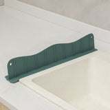 Tyidzon Silicone Sink Splash Guard 19.29X3.54X1.97 Inch Water Splash Guard for Kitchen and Bathroom Kitchen Sink Splash Guard with Suction Cup Green